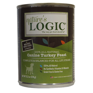 Natures Logic Canned Turkey Dog Food 12/13.2 oz Case natures logic, natures logic, canned, turkey, dog food, dog